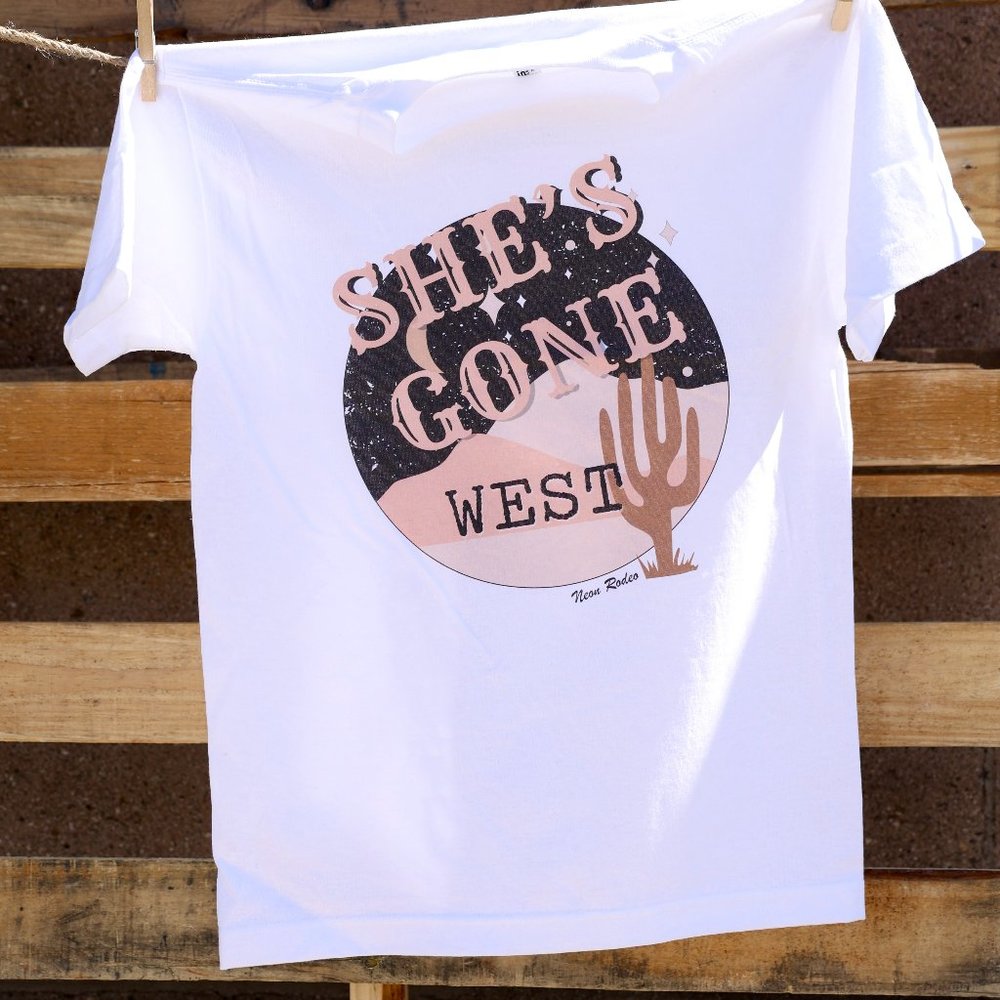 She's Gone West Country Western Cowgirl Unisex Graphic Tee T-Shirt S-XL
